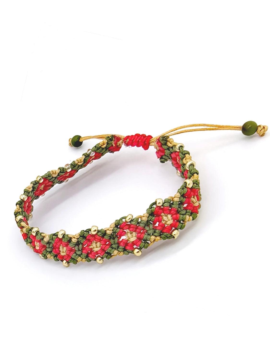 Mini Granny Square Handmade Bracelet