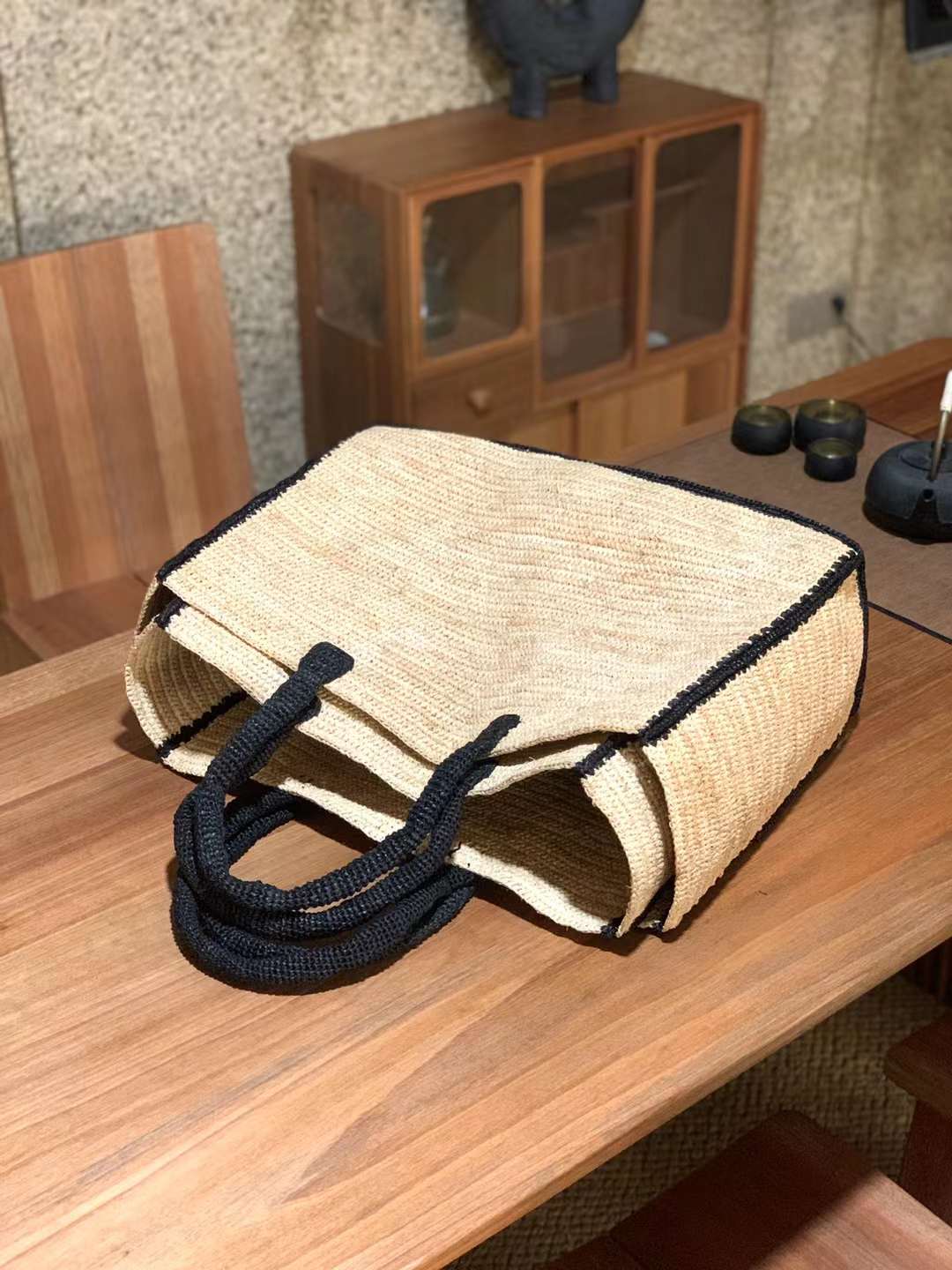 Ceca Oversized Straw Tote