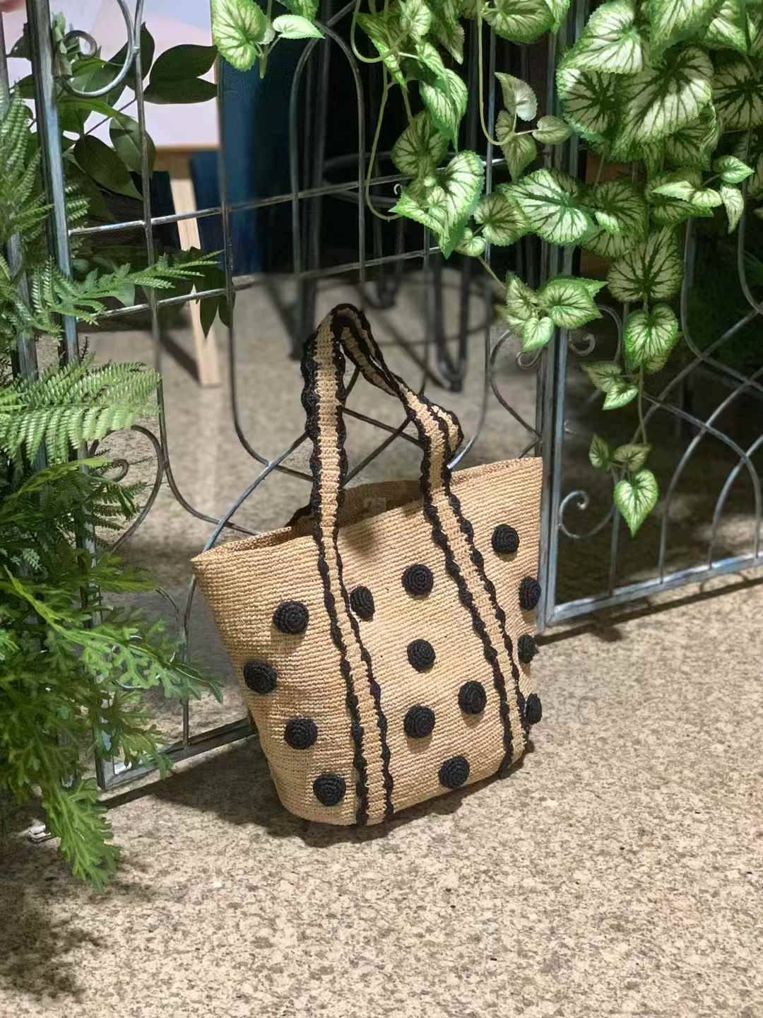 Dain Raffia Bag