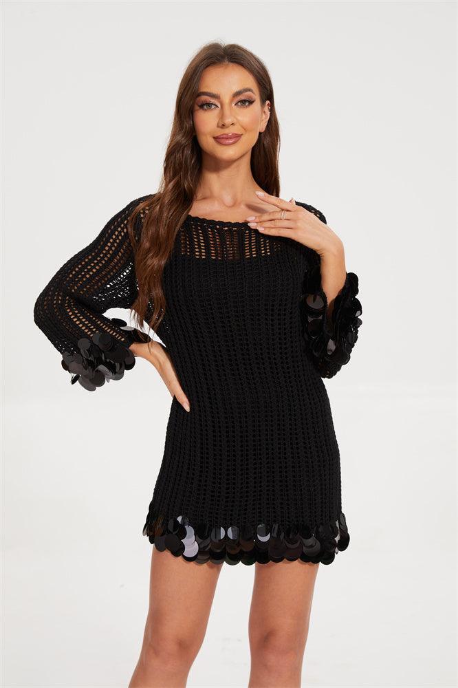 Crochet Sequin Dress
