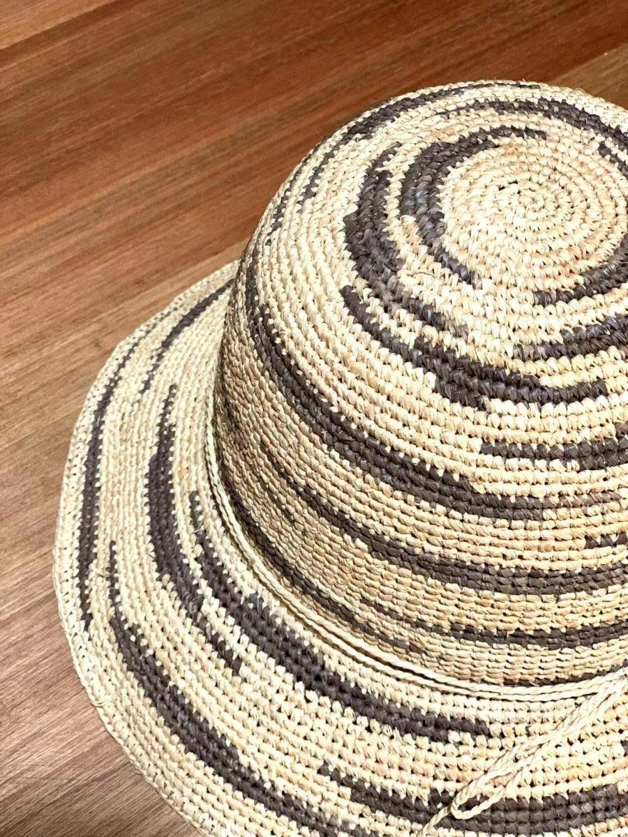 Grey Summer Beach Hat