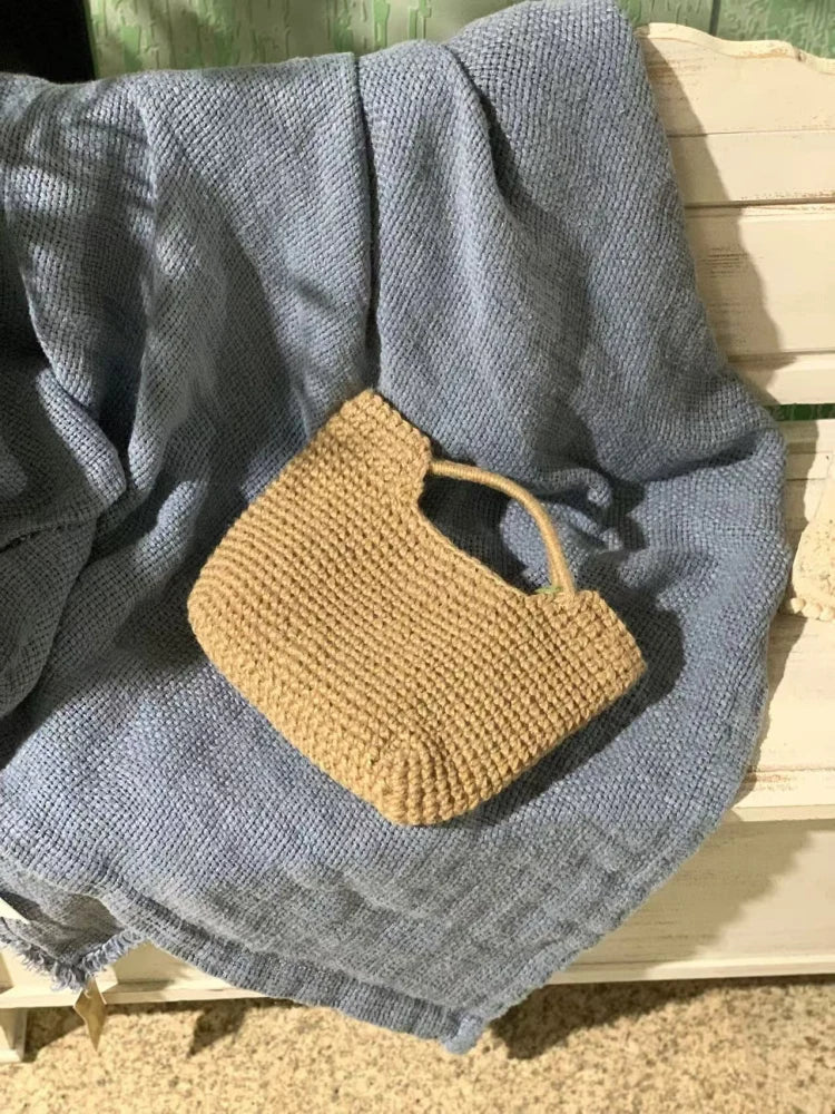 hand woven tote in hemp