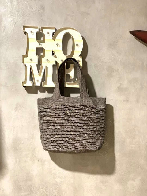 Guilin Crochet Mesh Bag Grey Loopidoo Loopidoo