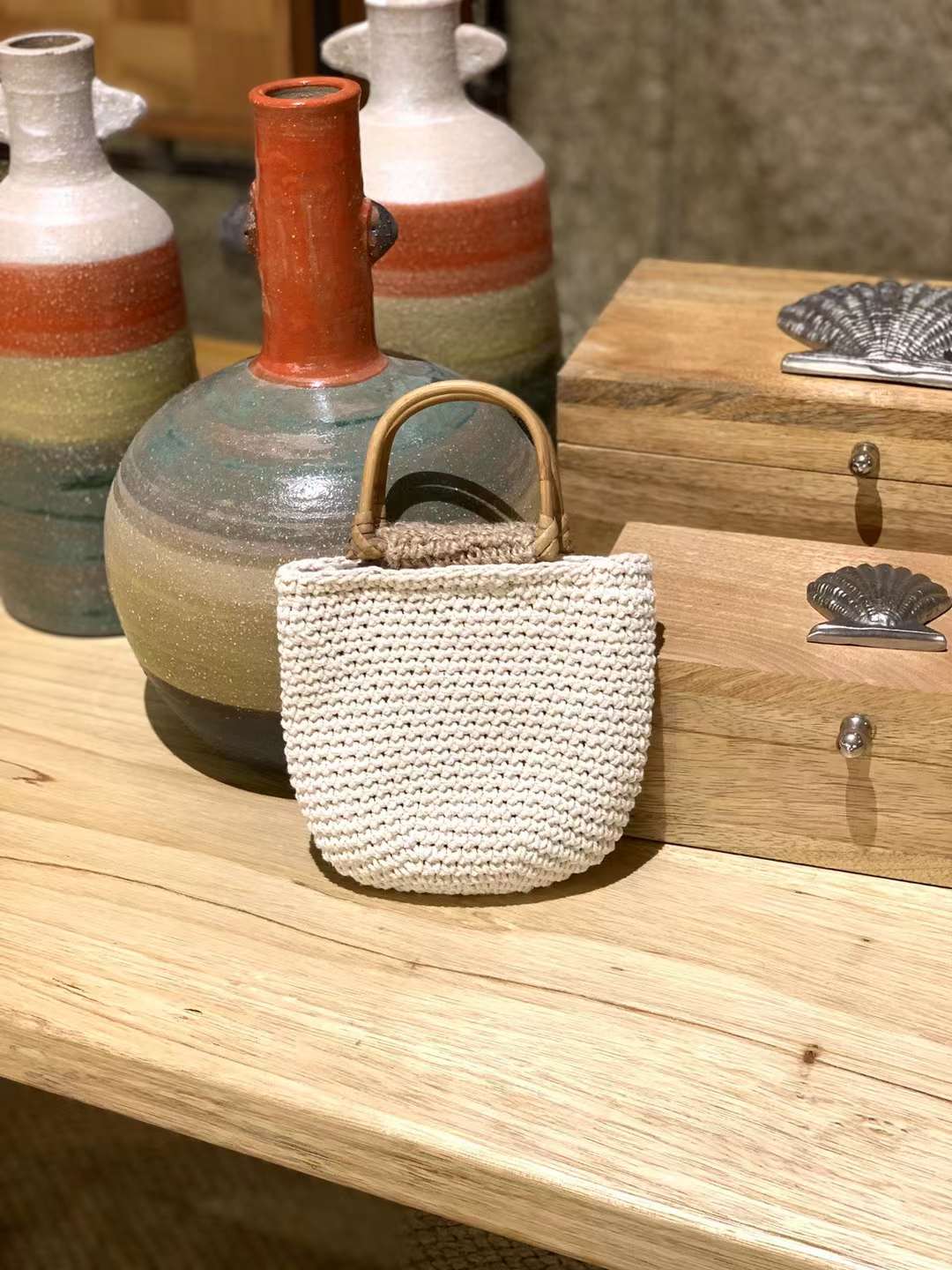 cotton crochet bag