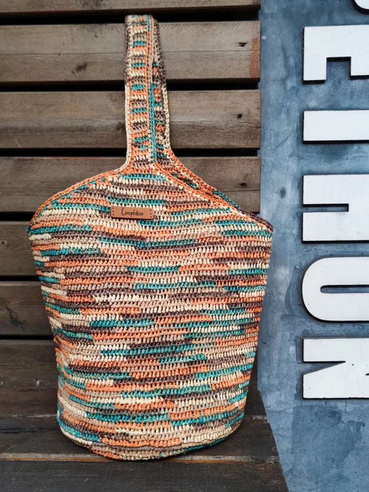 Caca Raffia Crochet Bucket Bag