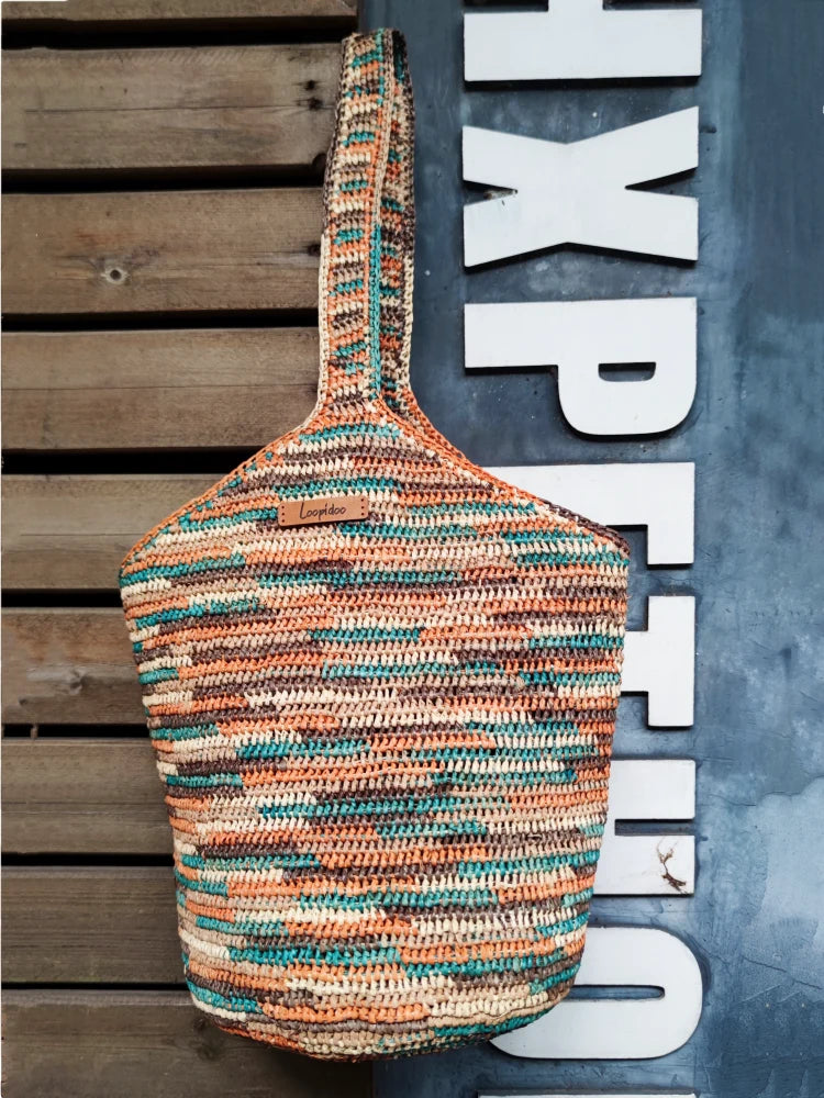 Caca Raffia Crochet Bucket Bag