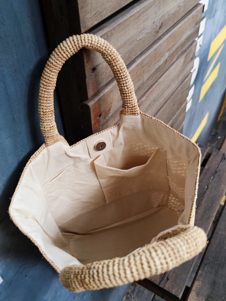 Ming Raffia Bag with Lining