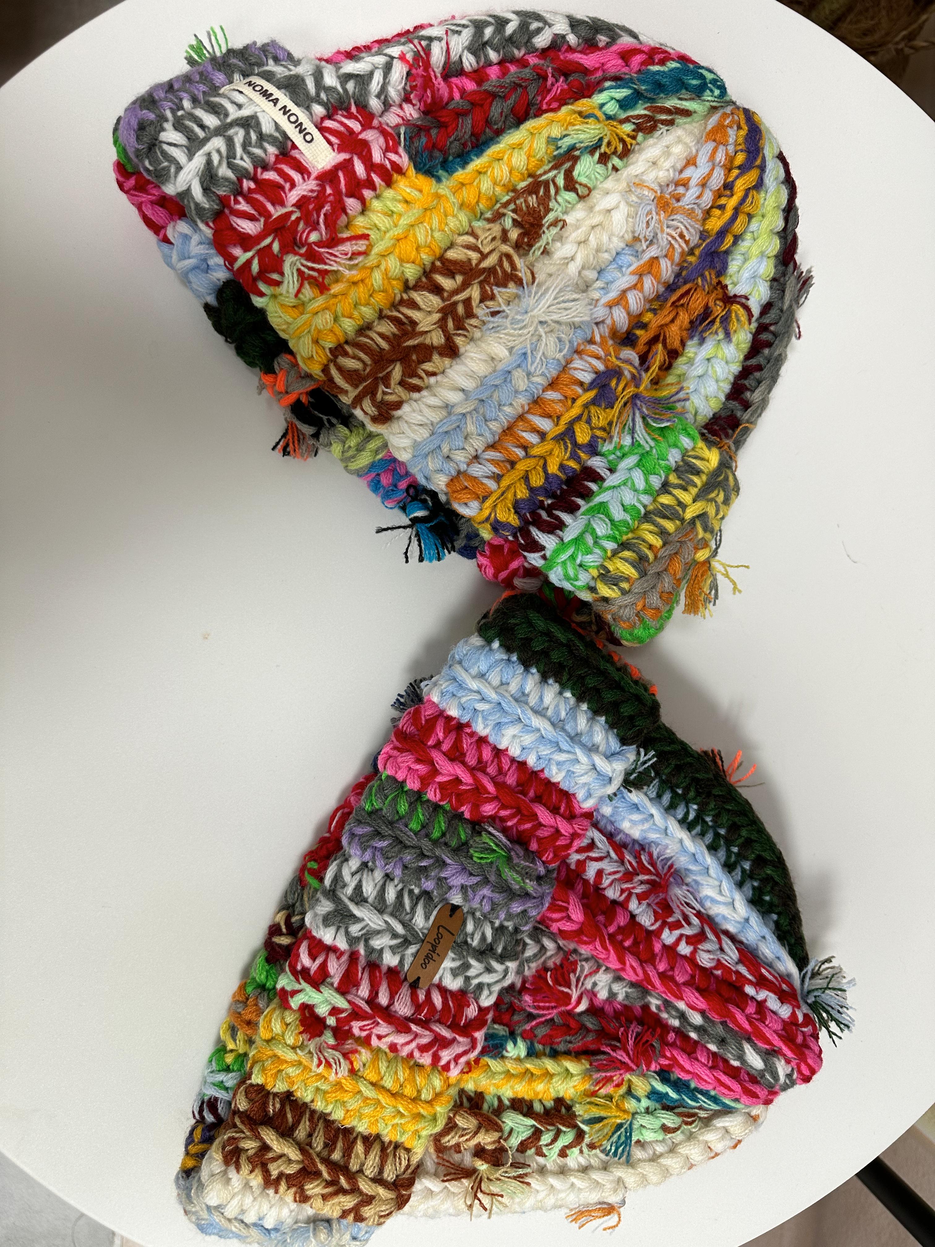 Leka Colorful Crochet Beanie