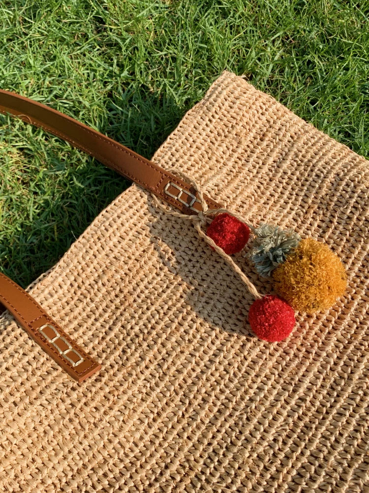 Raffia Bag Charm