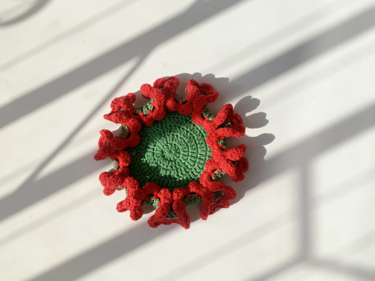 Flower Crochet Coaster 3D