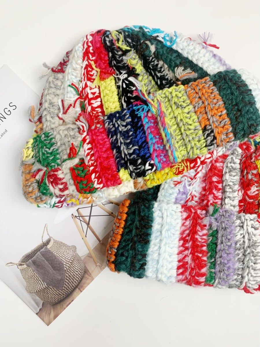 Leka Colorful Crochet Beanie