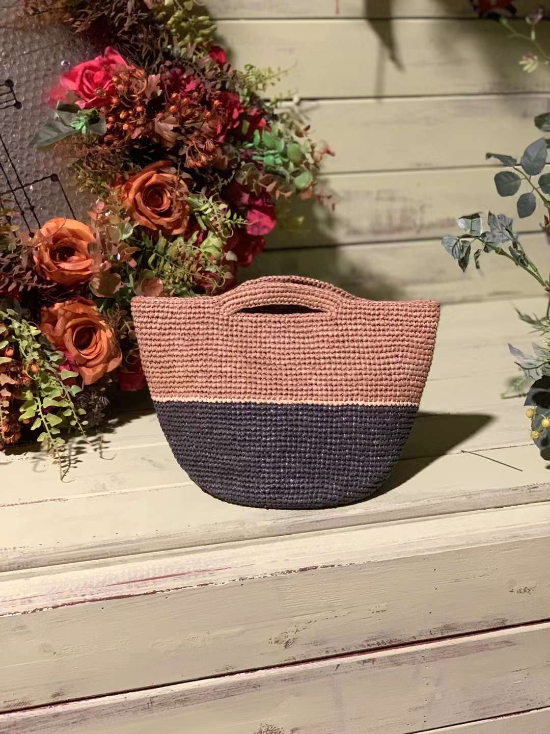 Rony Mini Raffia Tote